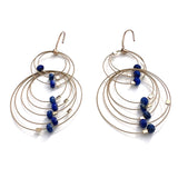Double Double Hook Earrings with Stones