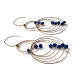 Double Double Hook Earrings with Stones