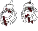 Double Double Hook Earrings with Stones