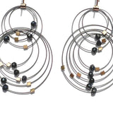 Double Double Hook Earrings with Stones