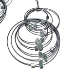 Double Double Hook Earrings with Stones