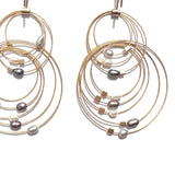 Double Double Hook Earrings with Stones