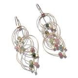 Feather Teardrop (Mini) Hooks with Stones