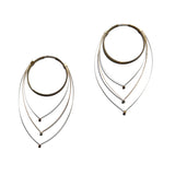 Feather Teardrop Hoops (Large)