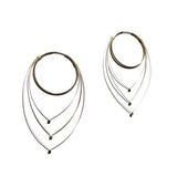 Feather Teardrop Hoops (Large)