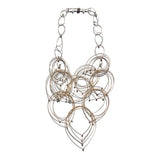 Feather Teardrop Maxi Necklace