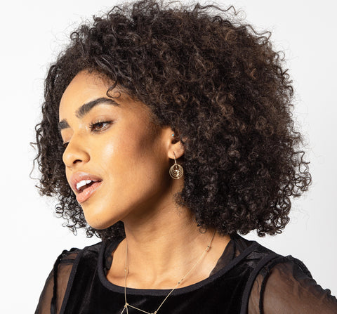 Grad Circle Hook Earrings (Mini)