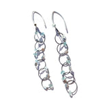 Interlock Hook Earrings with Stones