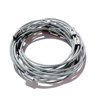 MPR Maxi Cable Collection: Mobius Cuff in Steel