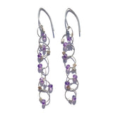 Interlock Hook Earrings with Stones