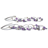 Interlock Hook Earrings with Stones