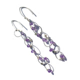 Interlock Hook Earrings with Stones