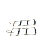 Ladder Hook Earrings with Stone