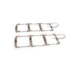 Ladder Hook Earrings with Stone
