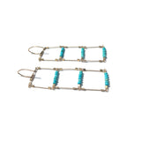 Ladder Hook Earrings with Stone