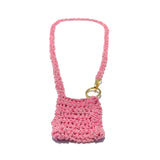 MPR x THE IMAGINARIUM: Sequin Pink Crochet Purselet Pendant Necklace