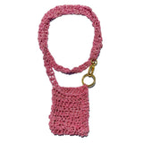 MPR x THE IMAGINARIUM: Sequin Pink Crochet Purselet Pendant Necklace