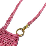 MPR x THE IMAGINARIUM: Sequin Pink Crochet Purselet Pendant Necklace