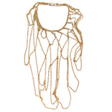 MPR x THE IMAGINARIUM: Scalloped Dripping Chain Necklace in 18K Gold