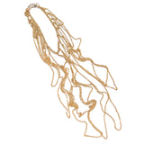 MPR x THE IMAGINARIUM: Scalloped Dripping Chain Necklace in 18K Gold