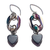 MPR x THE IMAGINARIUM: Sparkle Heart Palm Frond Earrings