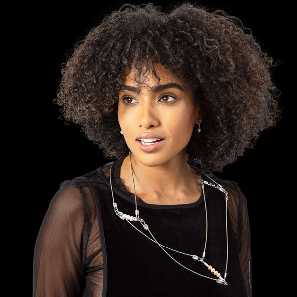 MPR x Maxi Cable Collection: Pearl Cube Mobius Neckpiece