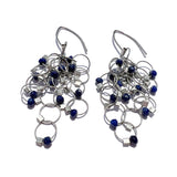 Multi-Interlock Hook Earrings with Stones