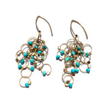 Multi-Interlock Hook Earrings with Stones