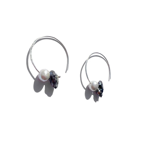 Crescent Moon Hoops
