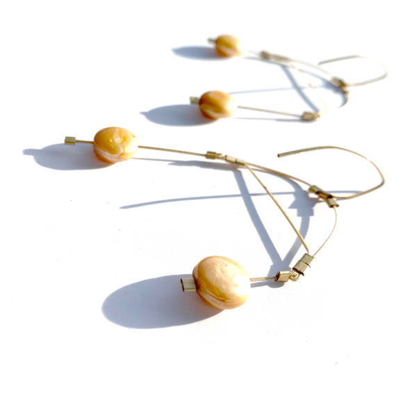 MPR x Golden Glow Earrings: Balanced Scale Hooks