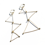 Triangle Dangle Hoop Earrings