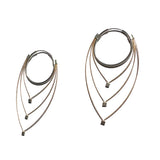 Feather Teardrop Hoops (Small)