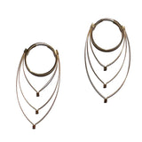 Feather Teardrop Hoops (Small)