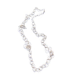 Feather Teardrop Chain Necklace (XL)