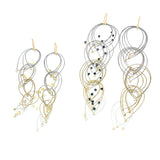 Feather Teardrop Hook Earrings (Medium)