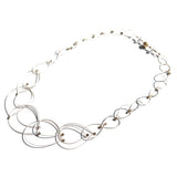 Feather Teardrop Chain Necklace