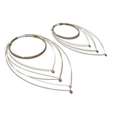 Feather Teardrop Hoops (Large)