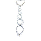 Feather Teardrop Tie Necklace