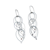 Feather Teardrop Hook Earrings (Mini)