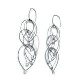 Feather Teardrop Hook Earrings (Mini)