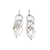 Feather Teardrop Hook Earrings (Mini)