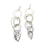 Feather Teardrop Hook Earrings (Medium)