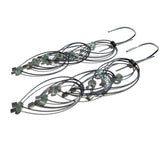 Feather Teardrop Hook Earrings (Mini)