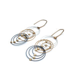 Grad Circle Triplet Hook Earrings