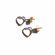 MPR x Golden Glow Earrings: Small Heart Posts