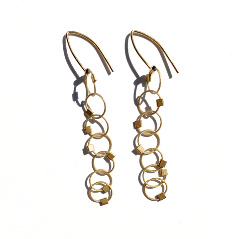 MPR x Golden Glow Earrings: All Gold Interlock Hooks