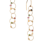 Interlock Hook Earrings with Stones