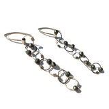 Interlock Hook Earrings with Stones