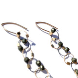 Interlock Hook Earrings with Stones