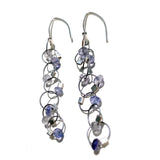 Interlock Hook Earrings with Stones